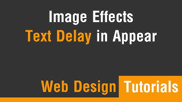 Arabic Tutorials - Create Image Text Delay In Appear Effects