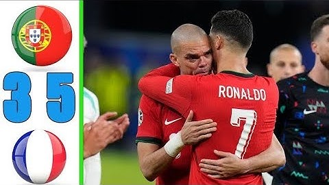 Portugal vs France full Penalty fan cam , Cristiano Ronaldo and Pepe cry Euro 2024