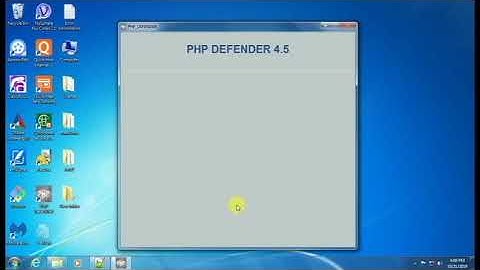 Tutorial video for phpdefender 4.5 (php encoder)