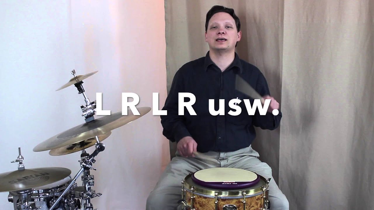 Schlagzeug lernen: Alterniernde 16-tel und Paradiddle