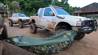 เที่ยวป่าเปิดฤดูกาล2563 ป่าใหญ่เมืองกาญฯ EP.7ออกจากป่า Chomprai 4x4 off road HunHin Thailand