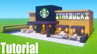 Minecraft Tutorial: How To Make A Modern Starbucks '2020 City Tutorial'