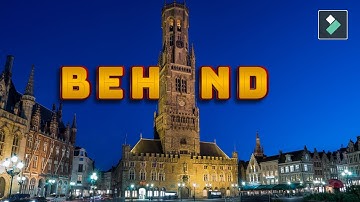 Filmora 12 - Text Behind Object - Tutorial