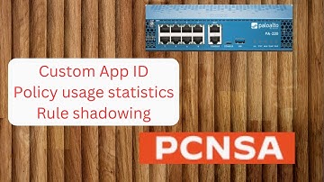 PCNSA Custom App ID Rule Shadowing Policy Usage statistics