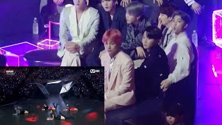 BTS reaction to TWICE 'Bad girl good girl'