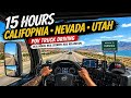 4K POV Truck Driving USA | California Nevada Utah Highways | Relaxing Drive for Sleep &amp; Meditation