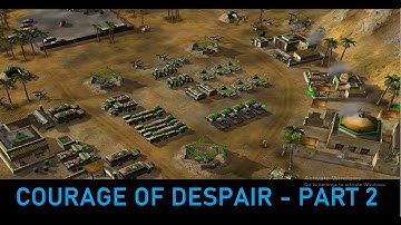 Command & Conquer - Generals Game-play (CUSTOM MISSION - USA : Mission Courage of Despair-Part 2)