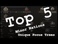 HoI4 Top 5 Minor Nations with Unique Trees