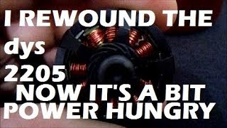 Rewound dys 2205 2750kv /2300kv Thrust Test