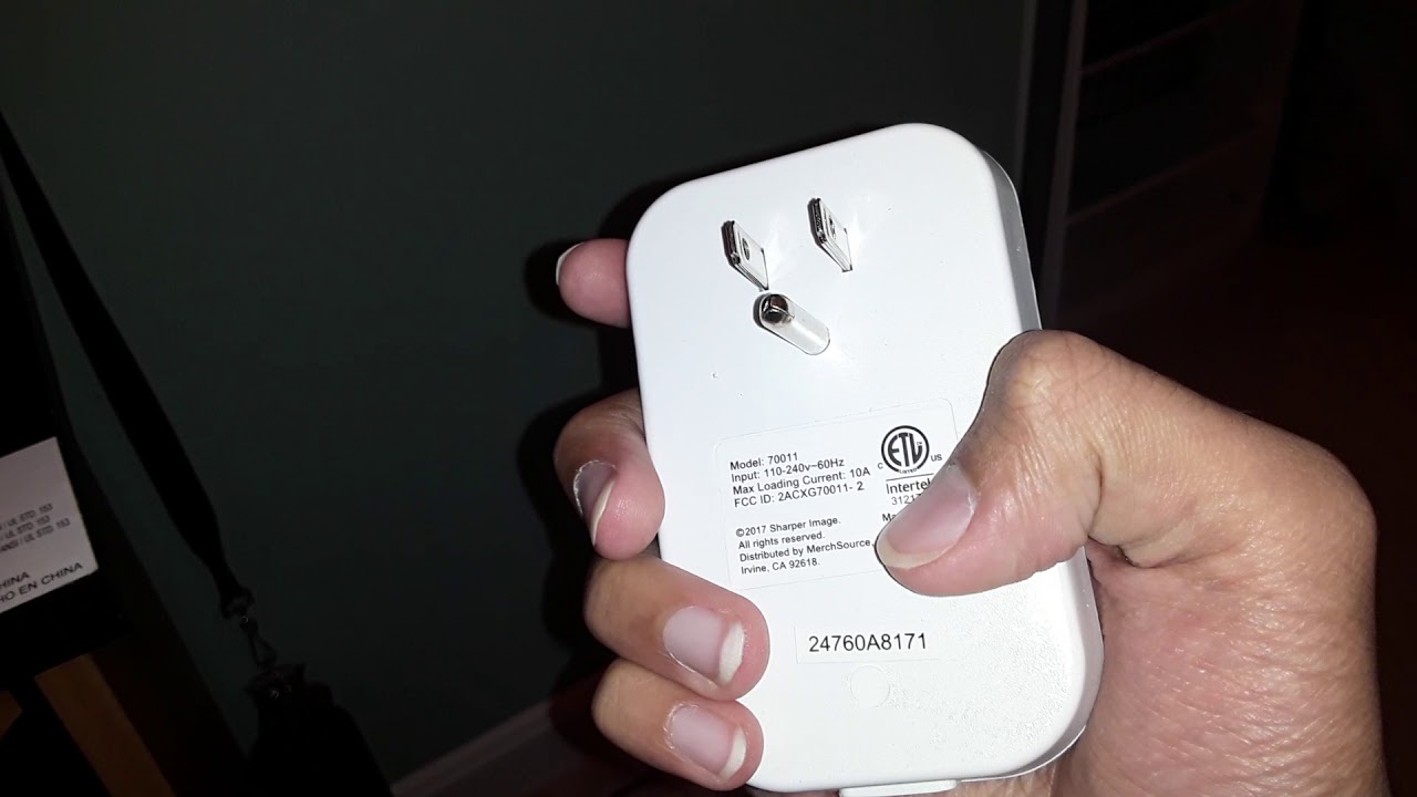 Sharper image WiFi socket unboxing - YouTube
