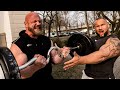 Ich BRECHE den Deutschen Rekord im STRICT CURL Battle mit Leonidas!