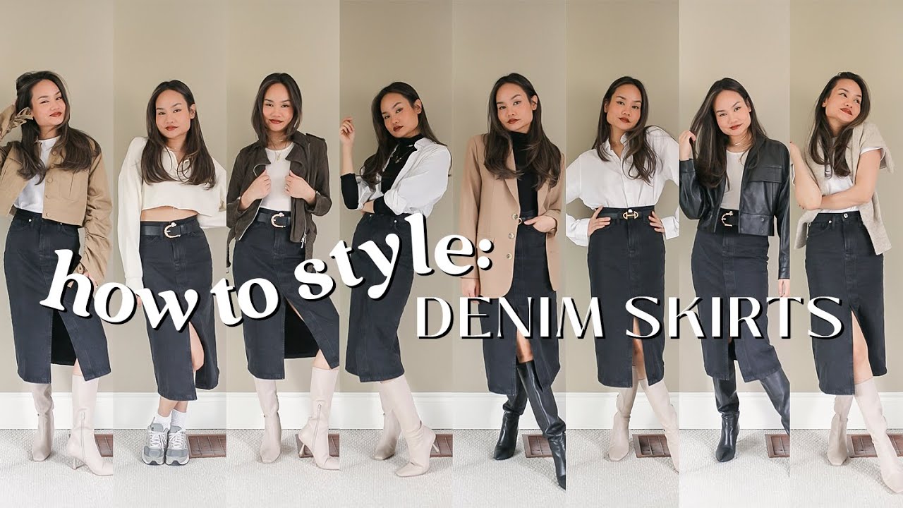 How To Style A Denim Maxi Skirt