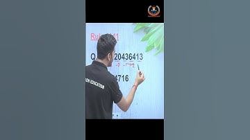 Divisibility Rule of 11 : Calculation | Vedic math | Shorts