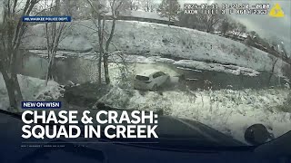 New video released of police chase that ended in a Milwaukee creek