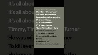 Desiigner - Tiimmy Turner (lyrics spotify version)
