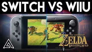 Zelda Breath Of The Wild Nintendo Switch Vs Wiiu Gameplay Comparison Youtube