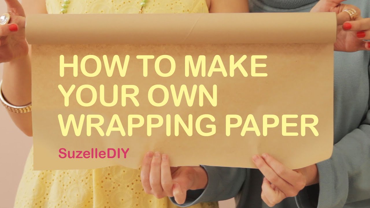 how-to-make-your-own-wrapping-paper-youtube