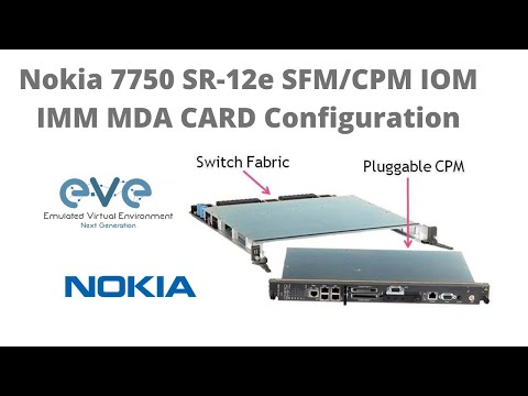 Nokia 7750 SR 12e SFM/CPM IOM IMM MDA CARD Configuration