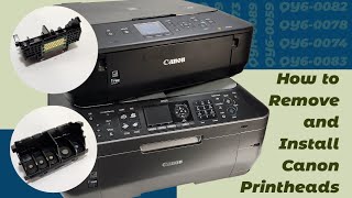 How To Remove and Insert Canon Pixma Printhead MX870 MG5520 MX860