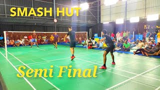 GANESH HAROON vs SHIJAS JAISON Semi Finals Men Doubles Badminton Tournament Smash Hut Academy Kerala