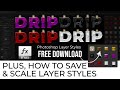 Photoshop Layer Styles Pack Download + Scaling Photoshop Styles