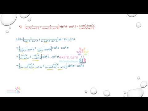 {1/(sec^2𝜃−cos^2𝜃)+1/(𝑐𝑜sec^2𝜃−sin^2𝜃)}sin^2𝜃⋅cos^2𝜃=(1 −sin^2𝜃⋅cos^2𝜃)/(2+sin^2𝜃⋅cos^2𝜃)