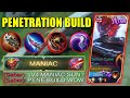 SUN PENETRATION BUILD IS HERE!! | PURE DAMAGE + MANIAC = ???????