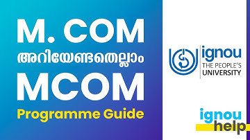 M.COM Programme guide | Syllabus |  IGNOU Help Malayalam |