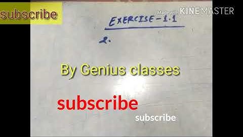 Kc Sinha mathbook solution 10th ex 1.1 by genius classes