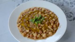 Ash Monday, Lebanese vegan food. Faouzieh Boutros وصفة مخلوطة