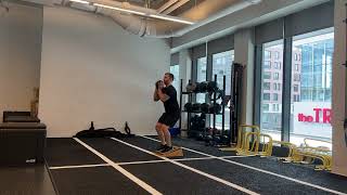 1.5 Rep Heels Elevated Goblet Squat