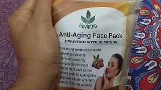 Havintha Anti aging face pack amazing👌👌 results #review #subscribe #skin #skincare #face #meesho