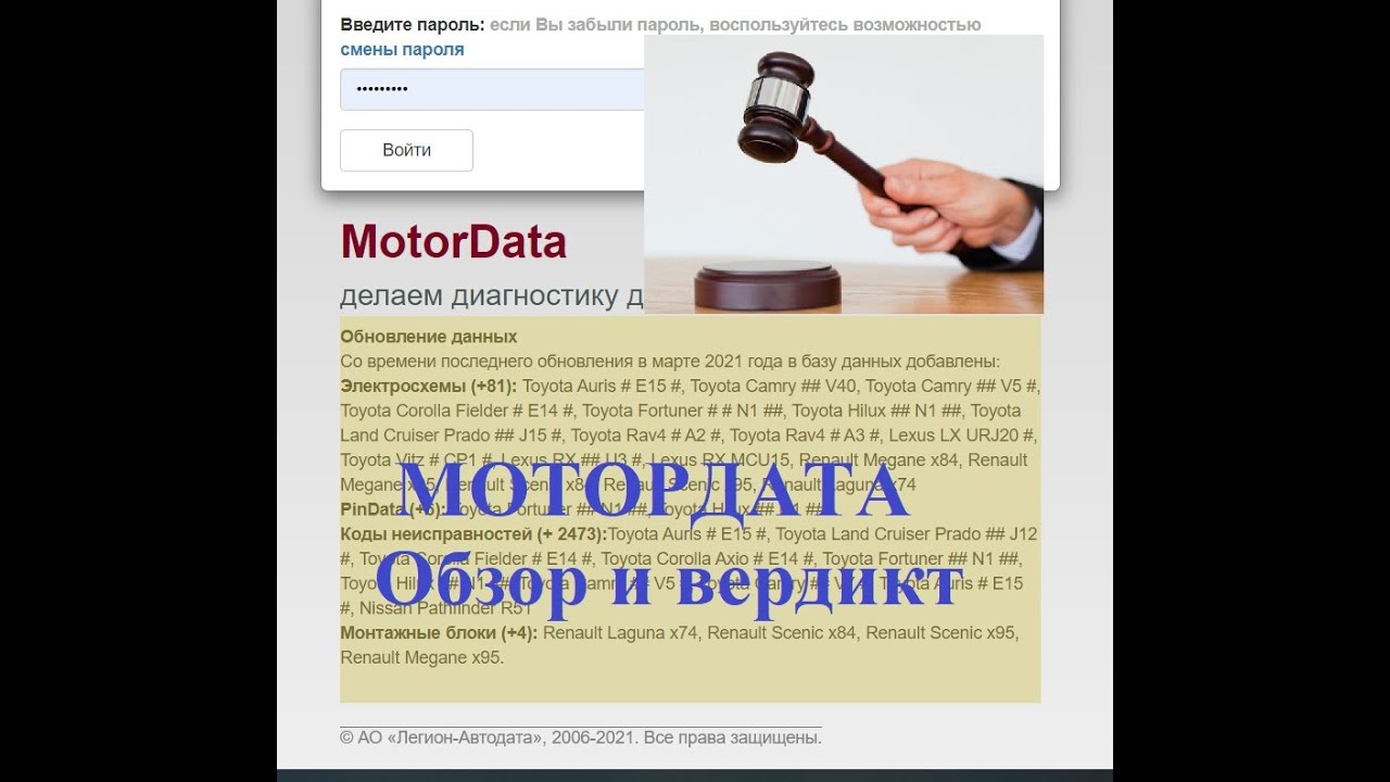 МОТОРДАТА. Обзор и вердикт. - YouTube