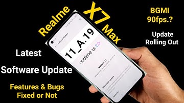 Realme X7 Max Software Update Size & Features Finally it is rolling out 🔥🔥🔥