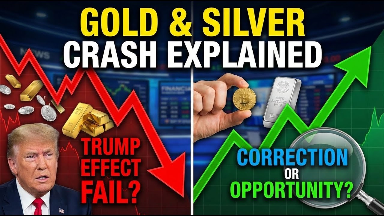 🚨 Gold & Silver Crash Explained Trump Effect FAIL Correction or ...