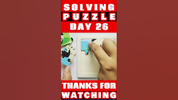 Solving #puzzle day 26