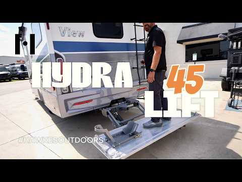 HYDRALIFT 45 Installed on Winnebago View at Hawkes Outdoors in New Braunfels, TX.