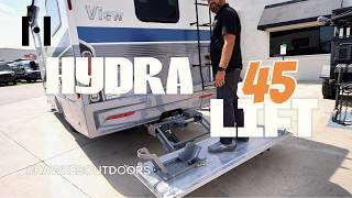 HYDRALIFT 45 Installed on Winnebago View at Hawkes Outdoors in New Braunfels, TX.