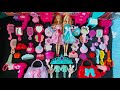 ASMR 7.48 minutes most satisfying with unboxing amazing hello kitty Barbie Dolls fashion make up