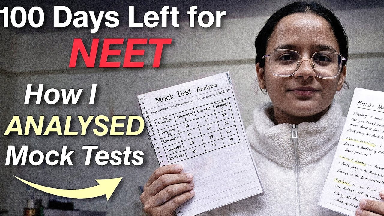 100 Days Left for NEET ⏳😰How I Revisied my Syllabus & analysed Mock ...
