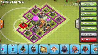 Clash Of Clans- Th7 War Base Anti Hogs,Dragons,Wizards