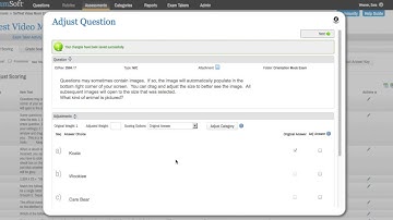 ExamSoft Adjust Scoring- Multiple Choice