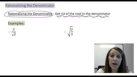 8: Rationalizing the Denominator (Basic Examples)