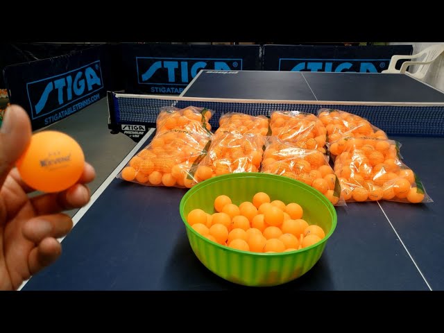 Stiga 3 Star Ping Pong Balls - 6 Pack Orange