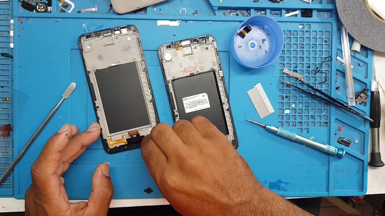 COMO COMO TROCAR TELA FRONTAL LG K10 2017 modelo M250