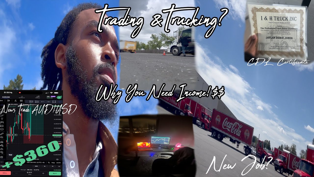 Trading & Trucking? I got my CDL and a Job in 4 weeks + Live trade ...