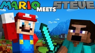 MARIO MEETS STEVE - Minecraft Machinima