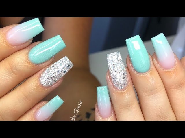 Light Green Press On False Nails | Creative Nails