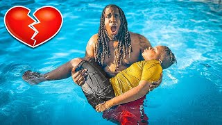 Dad Saves son From DROWNING In the Swimming Pool! What Happens Next Is Shocking