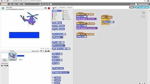 Making a Helicopter with a Platform: Programming in Scratch 2.0